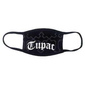 Tupac - Logo & Crosses Bl Face Mask i gruppen MERCHANDISE / Merch / Hip Hop-Rap hos Bengans Skivbutik AB (5537254)