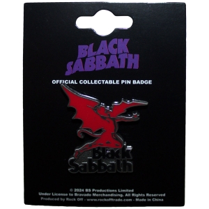 Black Sabbath - Logo & Daemon Pin Badge i gruppen MERCHANDISE / Pin-Button Badge / Hårdrock hos Bengans Skivbutik AB (5537274)