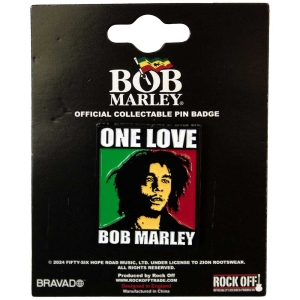 Bob Marley - One Love Pin Badge  i gruppen MERCHANDISE / Pin-Button Badge / Reggae hos Bengans Skivbutik AB (5537281)