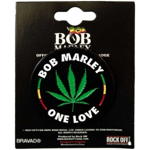 Bob Marley - Leaf Pin Badge i gruppen MERCHANDISE / Pin-Button Badge / Reggae hos Bengans Skivbutik AB (5537283)