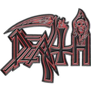 Death - Human Logo Pin Badge i gruppen MERCHANDISE / Merch / Hårdrock hos Bengans Skivbutik AB (5537295)