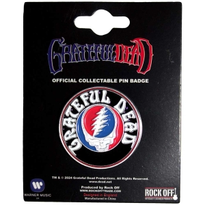 Grateful Dead - Steal Your Face Logo Pin Badge i gruppen MERCHANDISE / Pin-Button Badge / Pop-Rock hos Bengans Skivbutik AB (5537309)