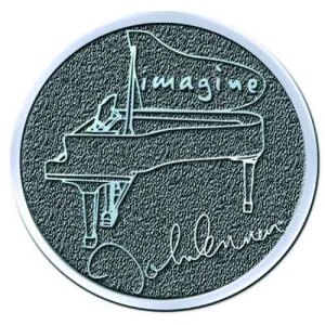 John Lennon - Imagine Hichrome Pin Badge i gruppen MERCHANDISE hos Bengans Skivbutik AB (5537323)