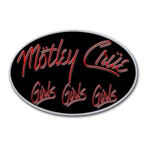 Motley Crue - Girls Girls Girls Logo Pin Badge i gruppen MERCHANDISE / Pin-Button Badge / Hårdrock hos Bengans Skivbutik AB (5537354)