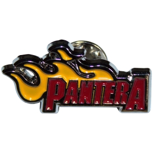 Pantera - Flame Logo Pin Badge i gruppen MERCHANDISE / Pin-Button Badge / Hårdrock hos Bengans Skivbutik AB (5537380)