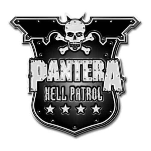 Pantera - Hell Patrol Shield Pin Badge i gruppen MERCHANDISE / Pin-Button Badge / Hårdrock hos Bengans Skivbutik AB (5537381)