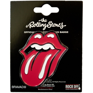 Rolling Stones  - Classic Tongue Large Pin Badge i gruppen MERCHANDISE / Pin-Button Badge / Pop-Rock hos Bengans Skivbutik AB (5537391)