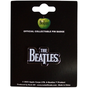 The Beatles - Drop T Logo Pin Badge i gruppen MERCHANDISE / Pin-Button Badge / Pop-Rock hos Bengans Skivbutik AB (5537425)