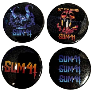 Sum 41 - Out For Blood Pin Badge Set i gruppen MERCHANDISE / Merch / Punk hos Bengans Skivbutik AB (5537450)