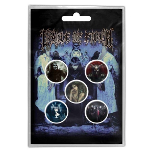 Cradle Of Filth - Cryptoriana Button Badge Pack i gruppen MERCHANDISE / Pin-Button Badge / Hårdrock hos Bengans Skivbutik AB (5537457)