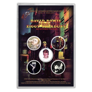 David Bowie - Early Albums Button Badge Pack i gruppen MERCHANDISE hos Bengans Skivbutik AB (5537460)