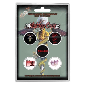 Motley Crue - Dr Feelgood Button Badge Pack i gruppen MERCHANDISE / Pin-Button Badge / Hårdrock hos Bengans Skivbutik AB (5537472)