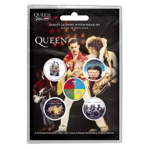 Queen - Later Albums Retail Packed Button Badge i gruppen MERCHANDISE / Merch / Pop-Rock hos Bengans Skivbutik AB (5537476)