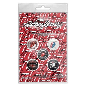 Rolling Stones - Tour Collection Button Badge Pack i gruppen MERCHANDISE / Merch / Pop-Rock hos Bengans Skivbutik AB (5537477)