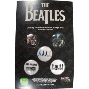 The Beatles - 1969-1970 Button Badge Pack i gruppen MERCHANDISE / Merch / Pop-Rock hos Bengans Skivbutik AB (5537489)