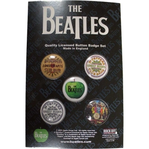 The Beatles - Sgt Pepper Button Badge Pack i gruppen MERCHANDISE / Merch / Pop-Rock hos Bengans Skivbutik AB (5537491)