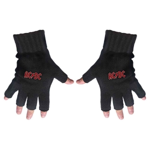 Ac/Dc - Classic Red Logo Fingerless Gloves i gruppen MERCHANDISE / Merch / Hårdrock hos Bengans Skivbutik AB (5537576)