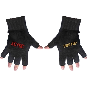 Ac/Dc - Pwr-Up / Logo Fingerless Gloves i gruppen MERCHANDISE / Merch / Hårdrock hos Bengans Skivbutik AB (5537577)