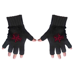 Death - Logo Fingerless Gloves i gruppen MERCHANDISE / Merch / Hårdrock hos Bengans Skivbutik AB (5537579)