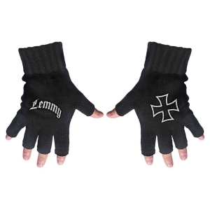 Lemmy - Logo & Iron Cross Fingerless Gloves i gruppen MERCHANDISE / Merch / Hårdrock hos Bengans Skivbutik AB (5537585)
