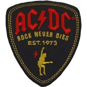 Ac/Dc - Plectrum Woven Patch i gruppen MERCHANDISE / Tygmärke / Hårdrock hos Bengans Skivbutik AB (5537657)