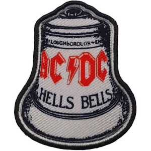 Ac/Dc - Hells Bells White Printed Patch i gruppen MERCHANDISE / Tygmärke / Hårdrock hos Bengans Skivbutik AB (5537662)
