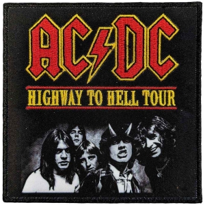 Ac/Dc - Highway To Hell Tour Woven Patch i gruppen MERCHANDISE / Merch / Hårdrock hos Bengans Skivbutik AB (5537666)