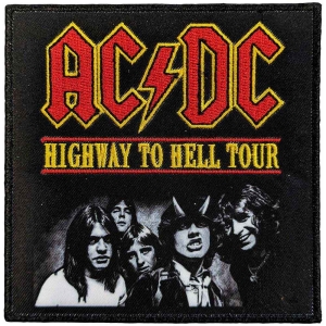 Ac/Dc - Highway To Hell Tour Woven Patch i gruppen MERCHANDISE / Tygmärke / Hårdrock hos Bengans Skivbutik AB (5537666)