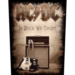 Ac/Dc - In Rock We Trust Back Patch i gruppen MERCHANDISE / Tygmärke / Hårdrock hos Bengans Skivbutik AB (5537678)