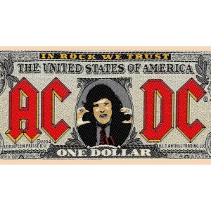 Ac/Dc - Bank Note Standard Patch i gruppen MERCHANDISE / Tygmärke / Hårdrock hos Bengans Skivbutik AB (5537685)