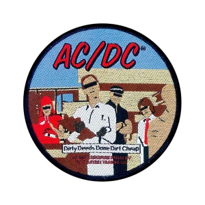 Ac/Dc - Dirty Deeds Standard Patch i gruppen MERCHANDISE / Tygmärke / Hårdrock hos Bengans Skivbutik AB (5537686)