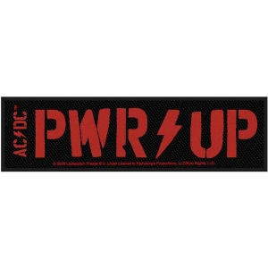 Ac/Dc - Pwr-Up Super Strip Patch i gruppen MERCHANDISE / Merch / Hårdrock hos Bengans Skivbutik AB (5537692)