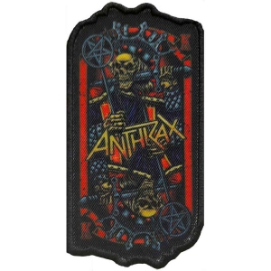 Anthrax - Evil King Printed Patch i gruppen MERCHANDISE / Merch / Hårdrock hos Bengans Skivbutik AB (5537720)