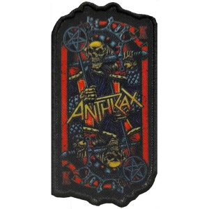 Anthrax - Evil King Printed Patch i gruppen MERCHANDISE / Tygmärke / Hårdrock hos Bengans Skivbutik AB (5537720)