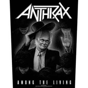 Anthrax - Among The Living Back Patch i gruppen MERCHANDISE / Tygmärke / Hårdrock hos Bengans Skivbutik AB (5537723)