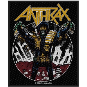 Anthrax - Judge Death Standard Patch i gruppen MERCHANDISE / Merch / Hårdrock hos Bengans Skivbutik AB (5537725)