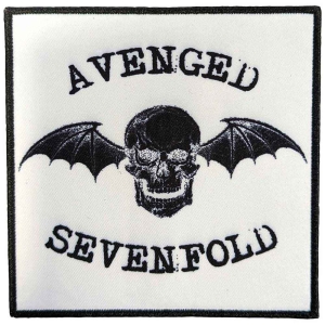 Avenged Sevenfold - Classic Deathbat Negative Printed Patch i gruppen MERCHANDISE / Merch / Hårdrock hos Bengans Skivbutik AB (5537726)