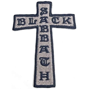 Black Sabbath - Cross Woven Patch i gruppen MERCHANDISE / Merch / Hårdrock hos Bengans Skivbutik AB (5537748)