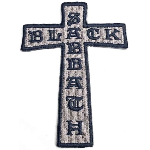 Black Sabbath - Cross Woven Patch i gruppen MERCHANDISE / Tygmärke / Hårdrock hos Bengans Skivbutik AB (5537748)