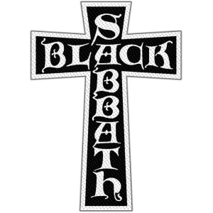 Black Sabbath - Cross Logo Cut Out Retail Packaged Patch i gruppen MERCHANDISE / Tygmärke / Hårdrock hos Bengans Skivbutik AB (5537761)