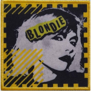 Blondie - Punk Logo Mono Printed Patch i gruppen MERCHANDISE hos Bengans Skivbutik AB (5537768)