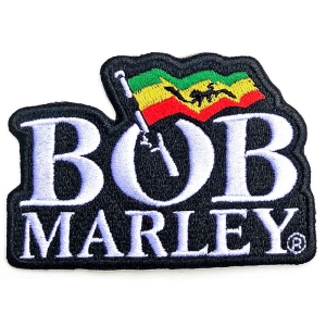 Bob Marley - Logo Woven Patch i gruppen MERCHANDISE / Merch / Reggae hos Bengans Skivbutik AB (5537772)