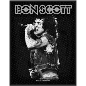 Bon Scott - Bon Scott Standard Patch i gruppen MERCHANDISE / Tygmärke / Hårdrock hos Bengans Skivbutik AB (5537777)