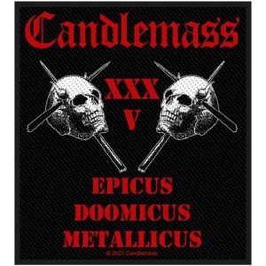Candlemass - Epicus 35Th Anniversary Standard Patch i gruppen MERCHANDISE hos Bengans Skivbutik AB (5537786)