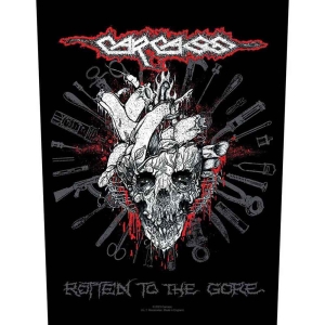 Carcass - Rotten To The Gore Back Patch i gruppen MERCHANDISE / Merch / Hårdrock hos Bengans Skivbutik AB (5537788)