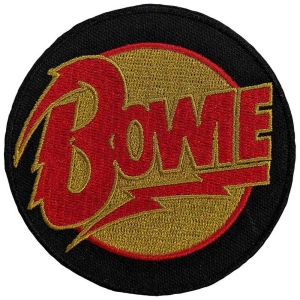 David Bowie - Diamond Dogs Logo Circle Woven Patch i gruppen MERCHANDISE / Merch / Pop-Rock hos Bengans Skivbutik AB (5537817)