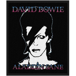 David Bowie - Aladdin Sane Standard Patch i gruppen MERCHANDISE / Merch / Pop-Rock hos Bengans Skivbutik AB (5537819)
