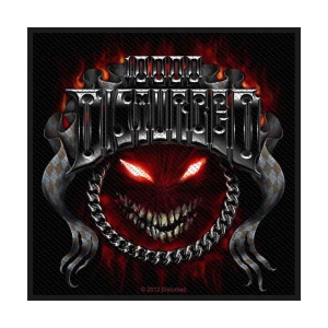 Disturbed - Chrome Smiley Standard Patch i gruppen MERCHANDISE / Tygmärke / Hårdrock hos Bengans Skivbutik AB (5537845)
