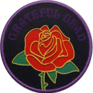 Grateful Dead - Rose Printed Patch i gruppen MERCHANDISE / Tygmärke / Pop-Rock hos Bengans Skivbutik AB (5537913)