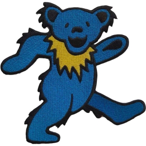 Grateful Dead - Blue Dancing Bear Woven Patch i gruppen MERCHANDISE / Tygmärke / Pop-Rock hos Bengans Skivbutik AB (5537917)
